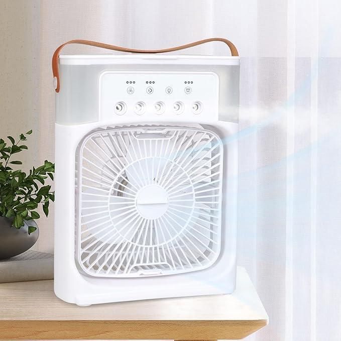 4-in-1 Portable Air Cooler Fan with Mist Spray & Humidifier